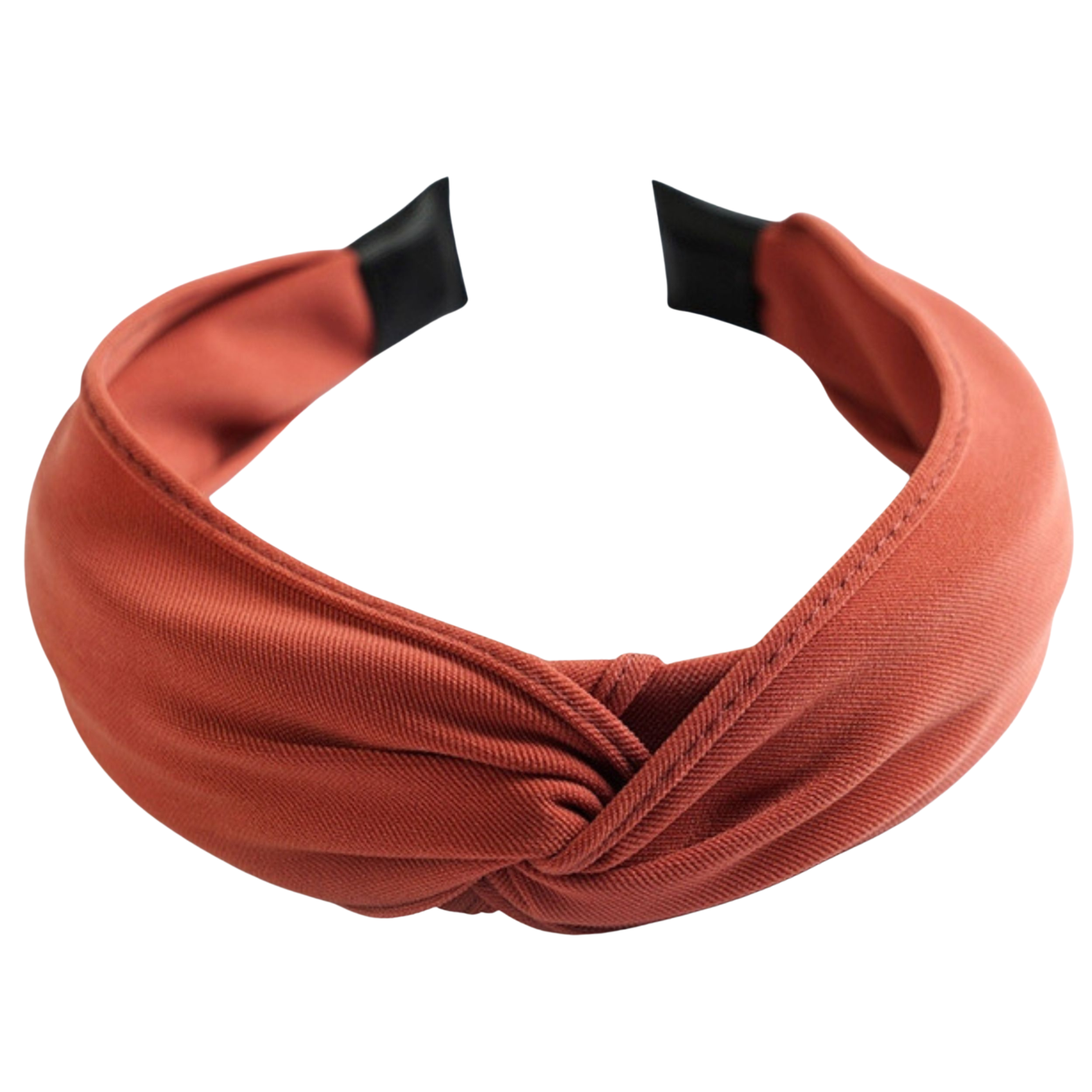 Opaska na głowę szeroka czerwona z supłem do włosów - wygodna, nie uciska