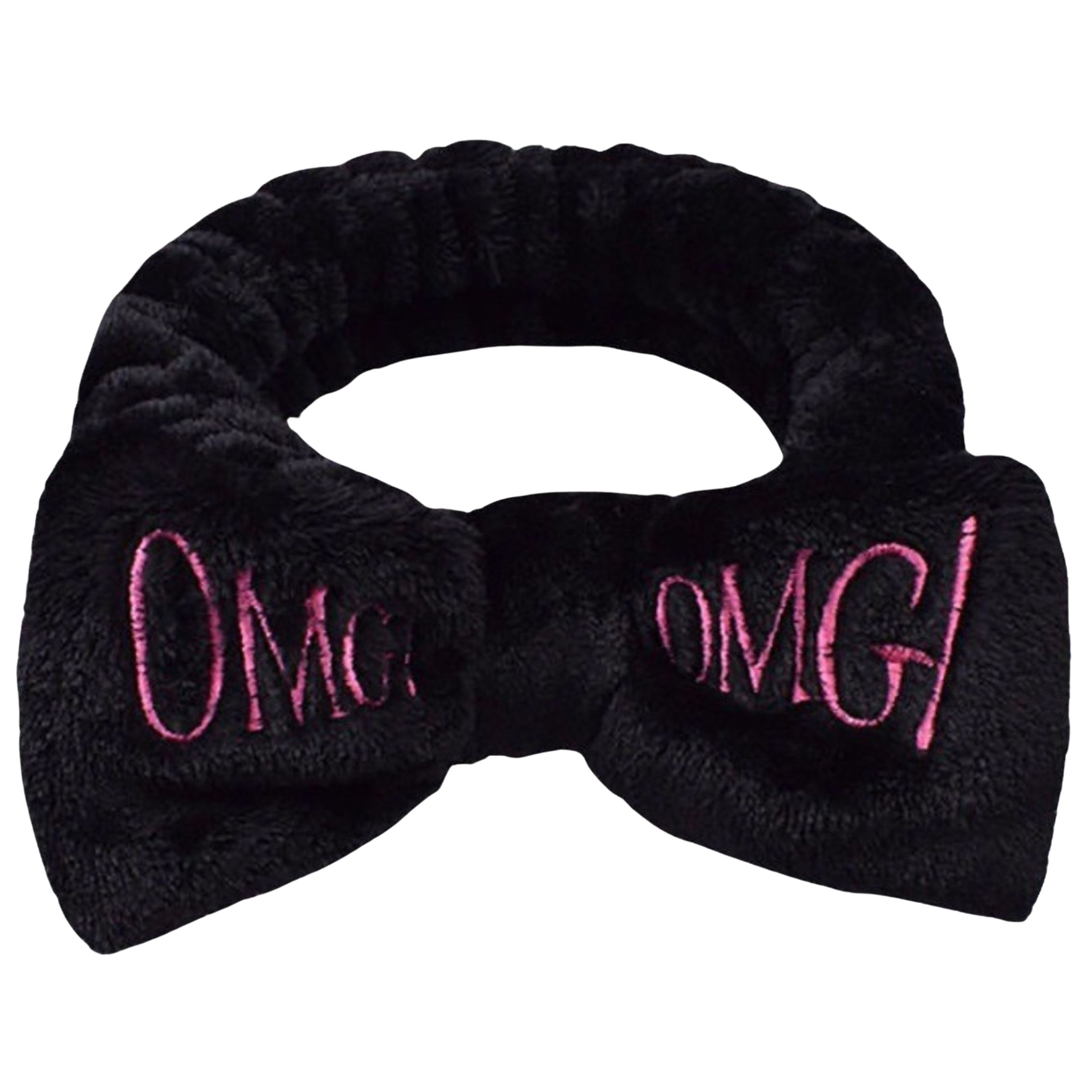 Opaska do włosów kosmetyczna czarna OMG do makijażu - miękka, nie uciska