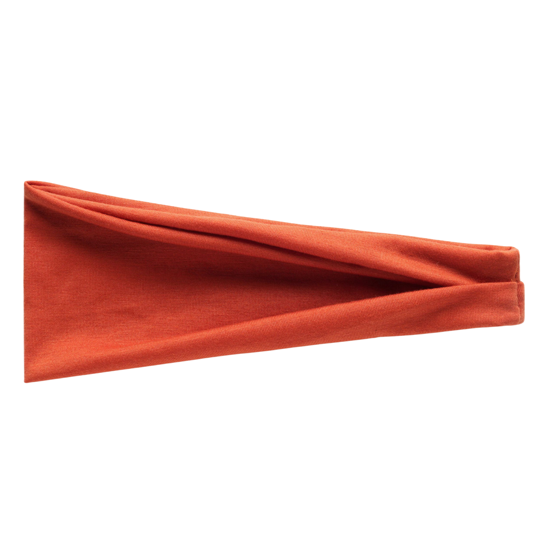 Opaska na głowę szeroka pomarańczowa do włosów - miękka, nie uciska