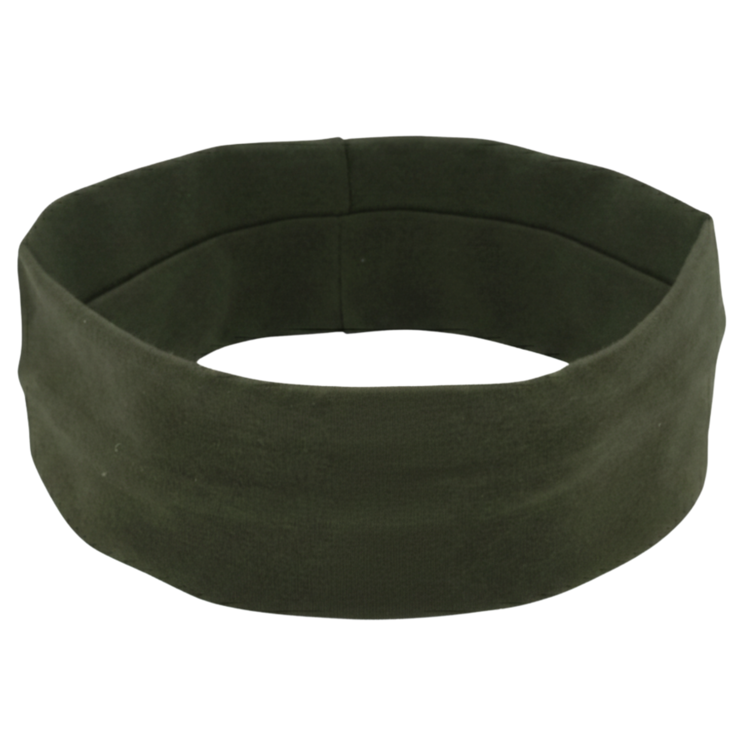 Opaska do Włosów Zielona Szeroka na Głowę Gładka Elastyczna Sportowa /  Opaska na głowę szeroka zielona na włosy - miękka, elastyczna, nie uciska