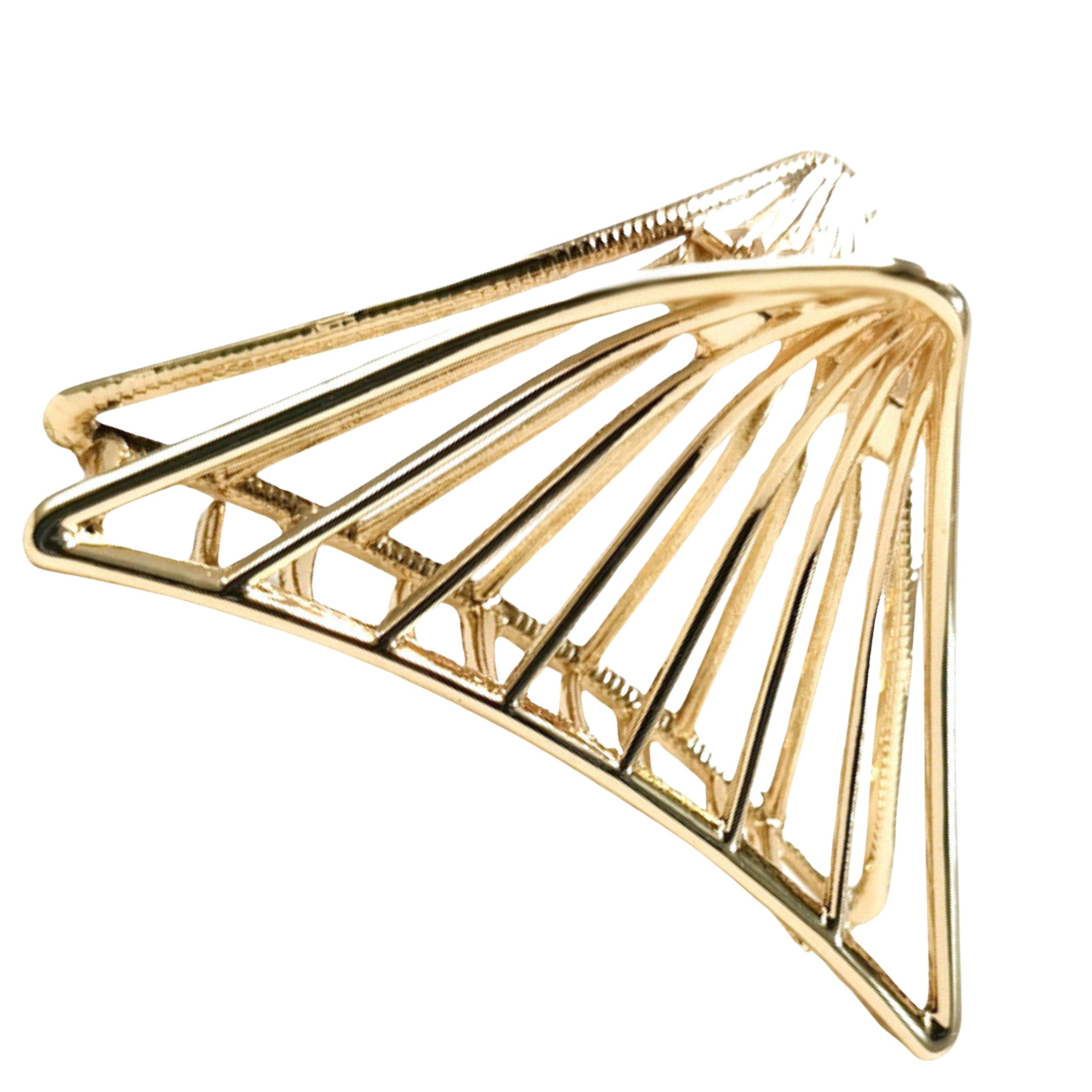 Klamra do włosów złota mała spinka szczęka - ozdobna, pewnie trzyma włosy