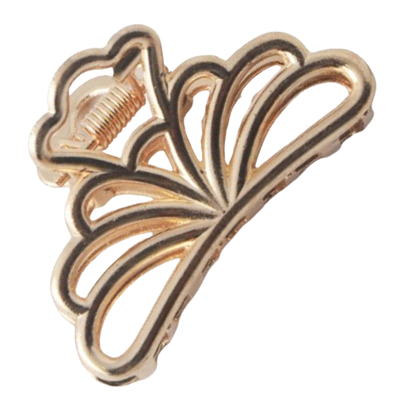 Klamra do włosów złota mała spinka szczęka - ozdobna, pewnie trzyma włosy