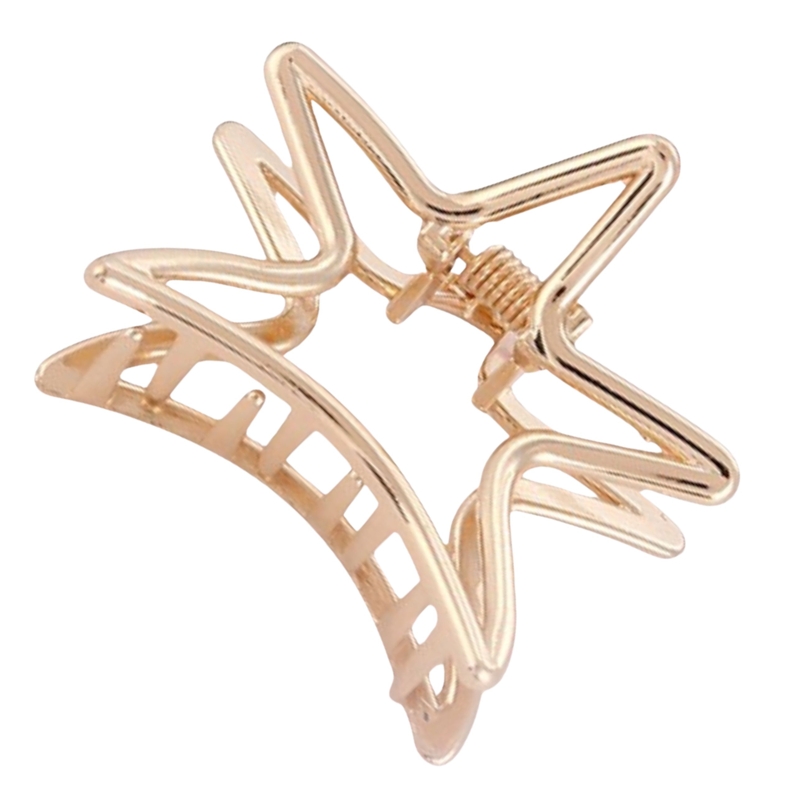 Klamra do włosów złota mała spinka szczęka - ozdobna, pewnie trzyma włosy