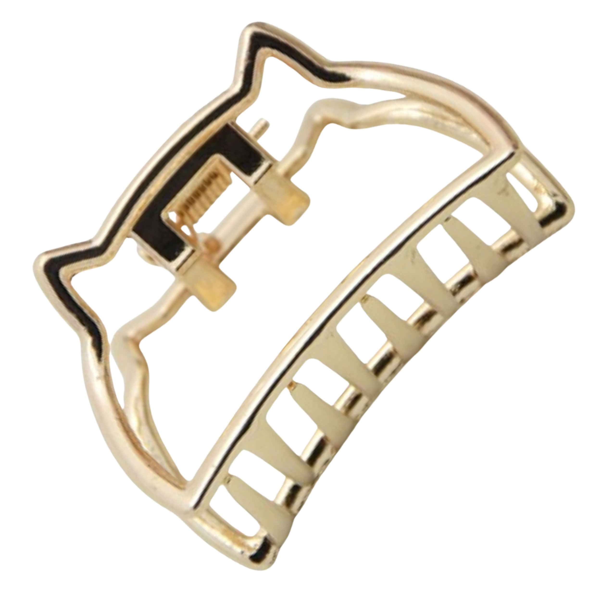 Klamra do włosów złota mała spinka szczęka - ozdobna, pewnie trzyma włosy