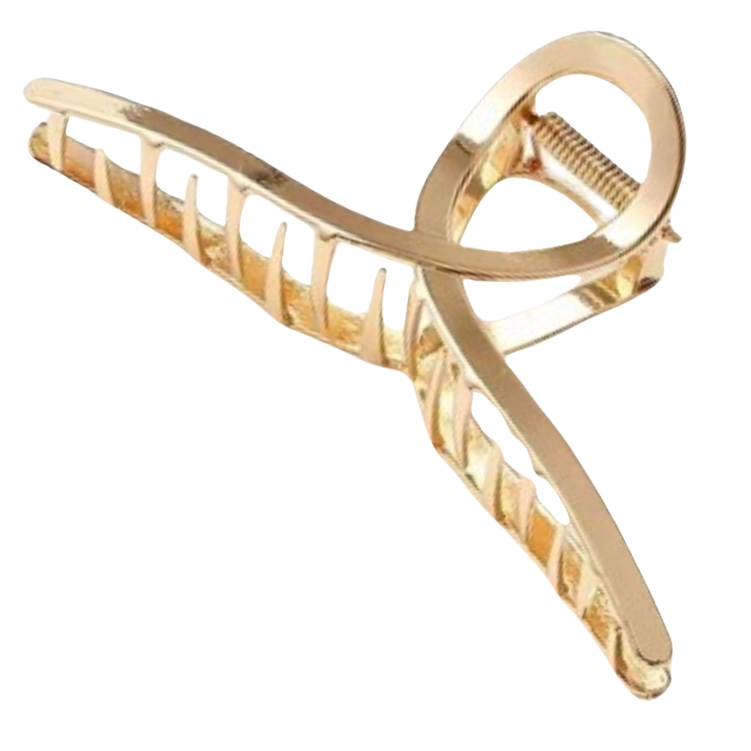 Klamra do włosów złota mała spinka szczęka - ozdobna, pewnie trzyma włosy