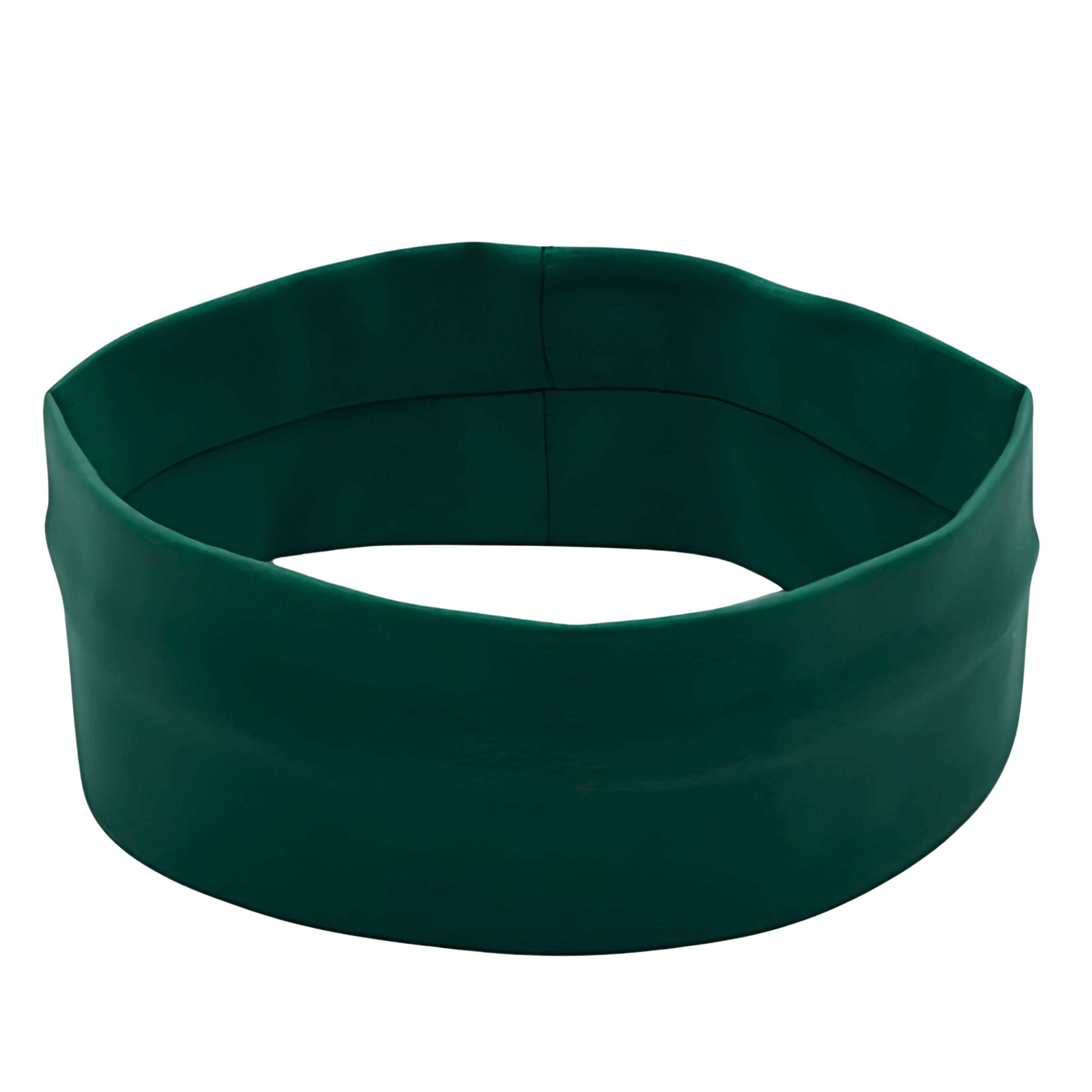 Opaska do Włosów Zielona Szeroka na Głowę Gładka Elastyczna Sportowa /  Opaska na głowę szeroka zielona na włosy - miękka, elastyczna, nie uciska