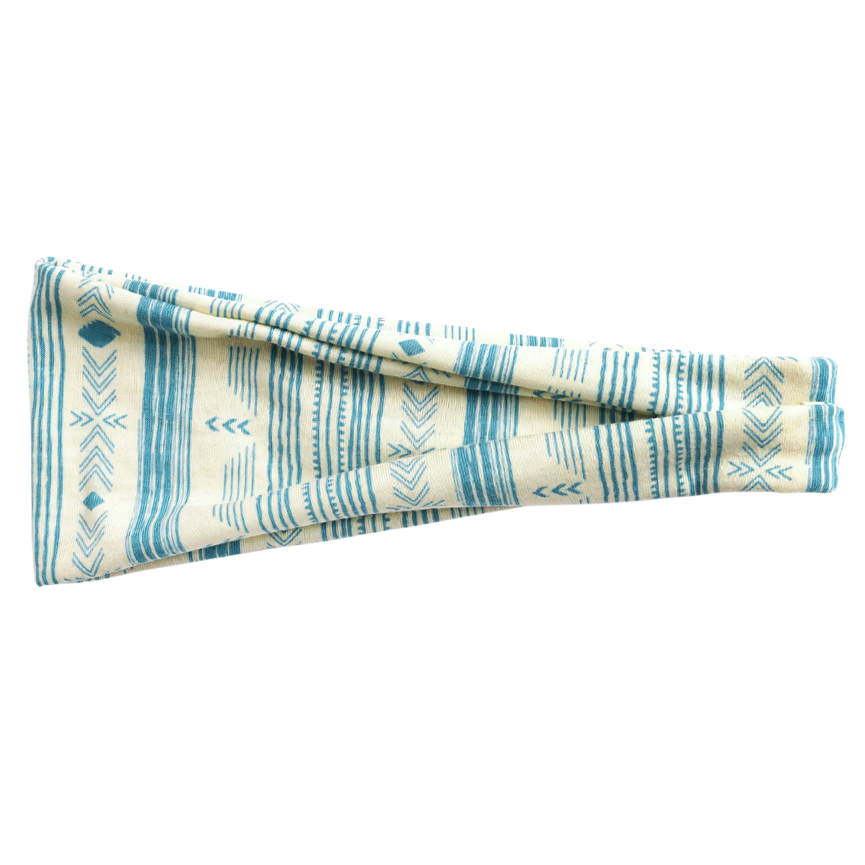 Opaska na głowę szeroka biała elastyczna do włosów - miękka, nie uciska