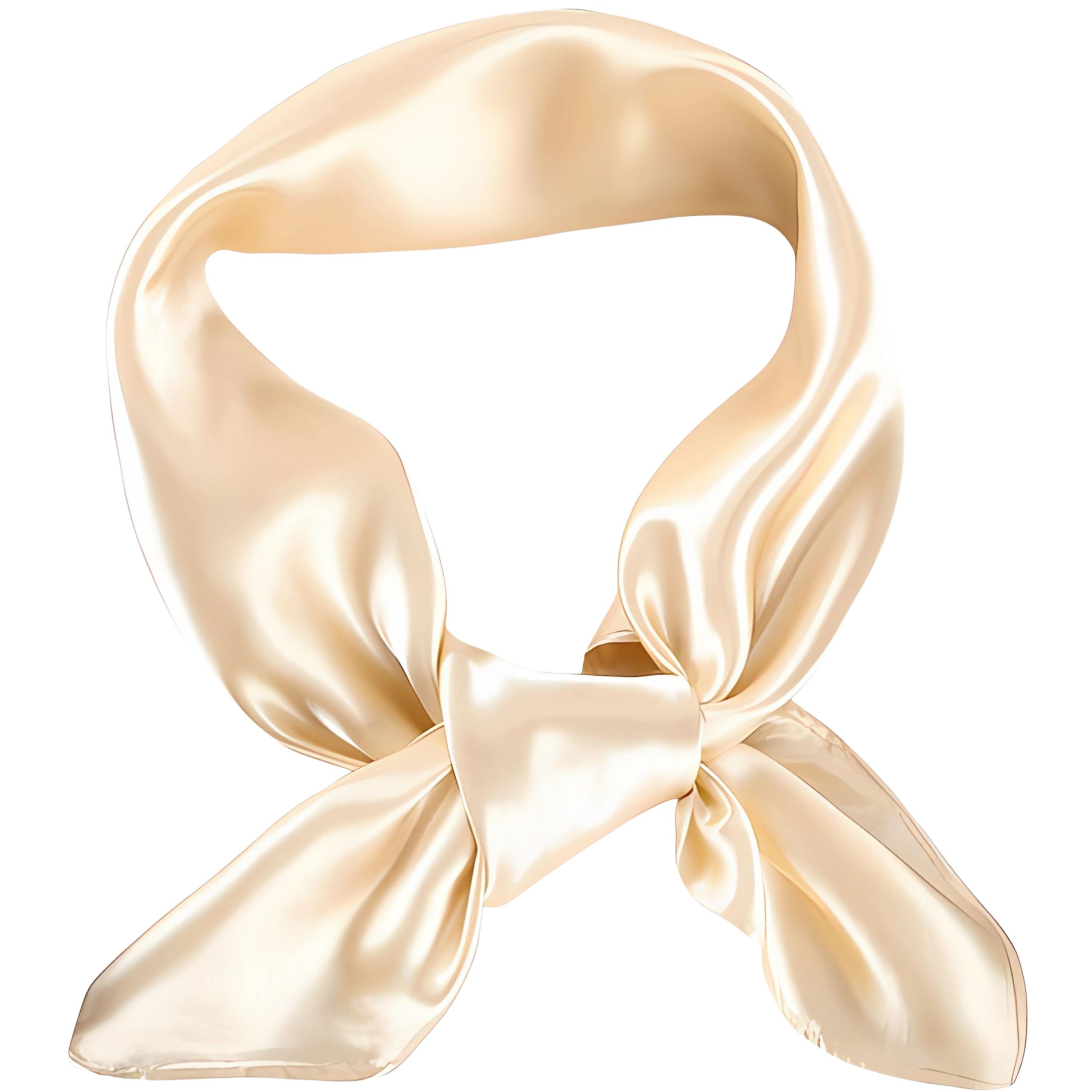 Apaszka chusta złota damska na głowę szyję włosy - elegancka, satynowa