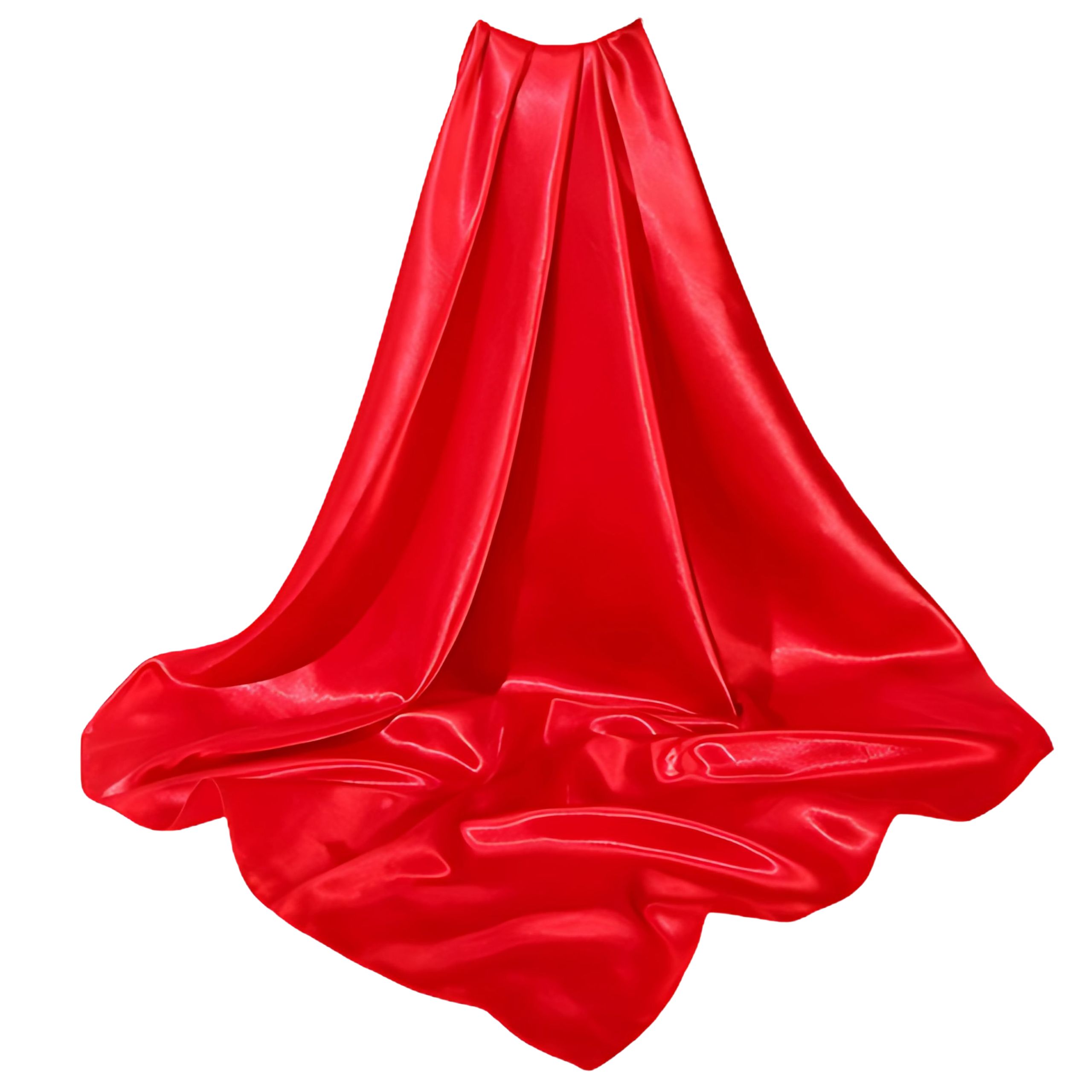 Apaszka chusta czerwona damska na głowę szyję włosy - elegancka, satynowa