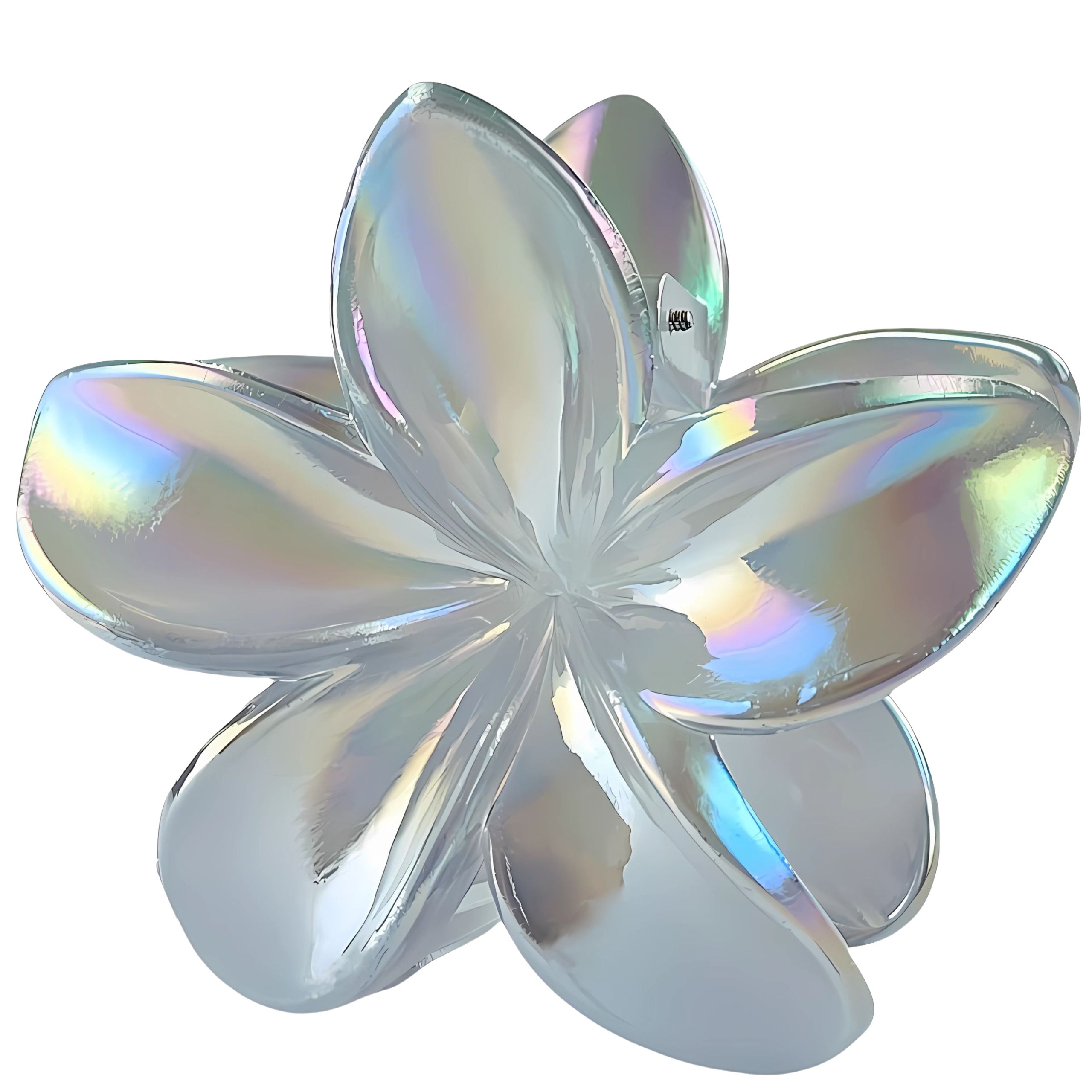 Klamra do włosów spinka kwiat szara - letnia, pewnie trzyma włosy